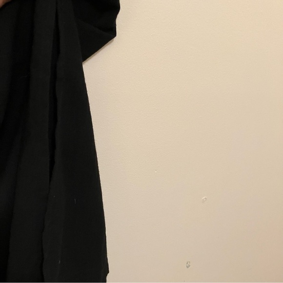 VTG Silhouettes Black Shirt Dress Plus Size 26W Linen Blend Pockets Short Sleeve - Picture 5 of 6